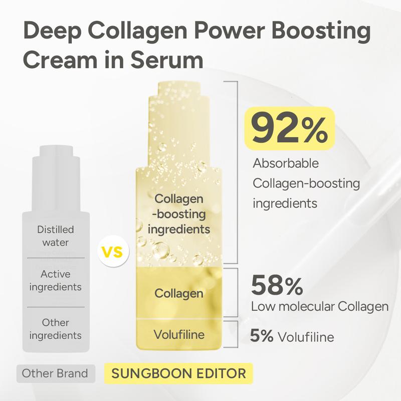 💖Last 3 Hours 50% OFF  ✨ BUY 2 GET 2 FREE🔥SONGBOON Editor Glass Skin Collagen Volufiline Cream-in-Serum | Gentle, Nourishing &Comfort Korean Skincare Moisturizer for Firming & Hydrating