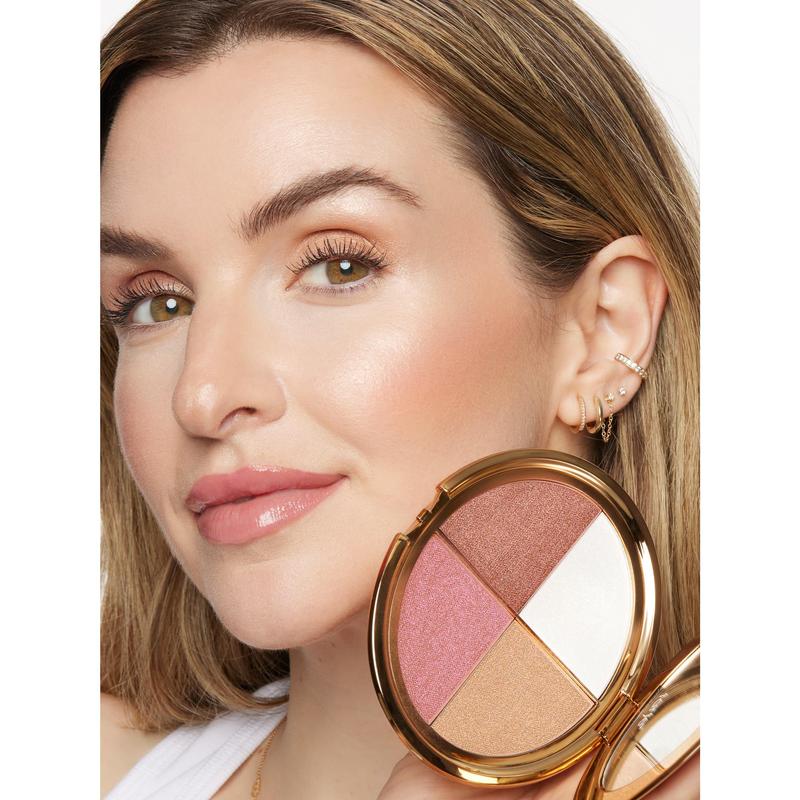 💝Last 3 hours 60% off⏰eye & cheek palette - eyeshadow and highlighter makeup (with Detachable Brush)
