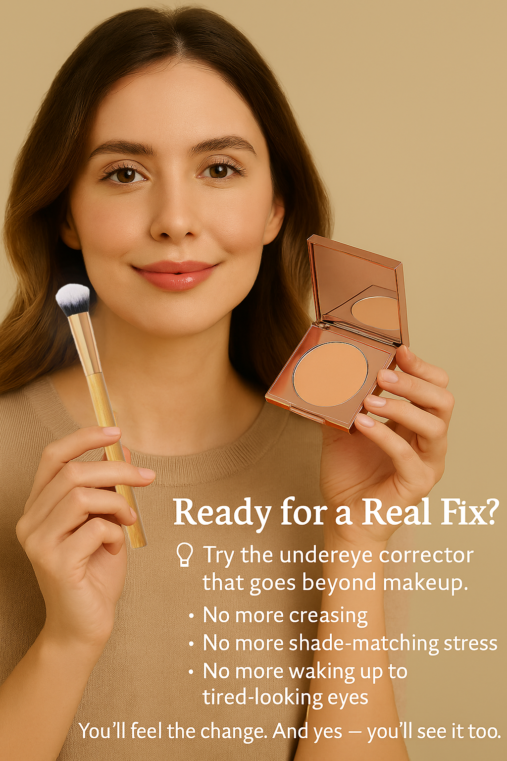 Last 3 Hours 55% OFF!⏰Colored Clay CC Undereye Corrector | Bright, Crease-Free Dark Circle Defense