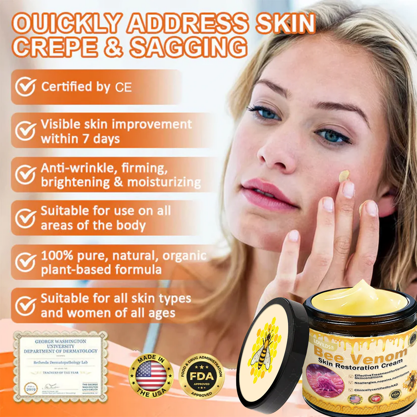 🔥Limited Time 80% OFF🔥LOVILDS® Bee venom Pro Comprehensive Cream