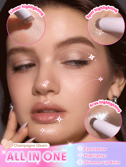 🔥Final 3 hours 75% off:🌸LOVILDS 3-in-1 Jelly Glaze Stick – Iridescent Shine for All-Day Glow