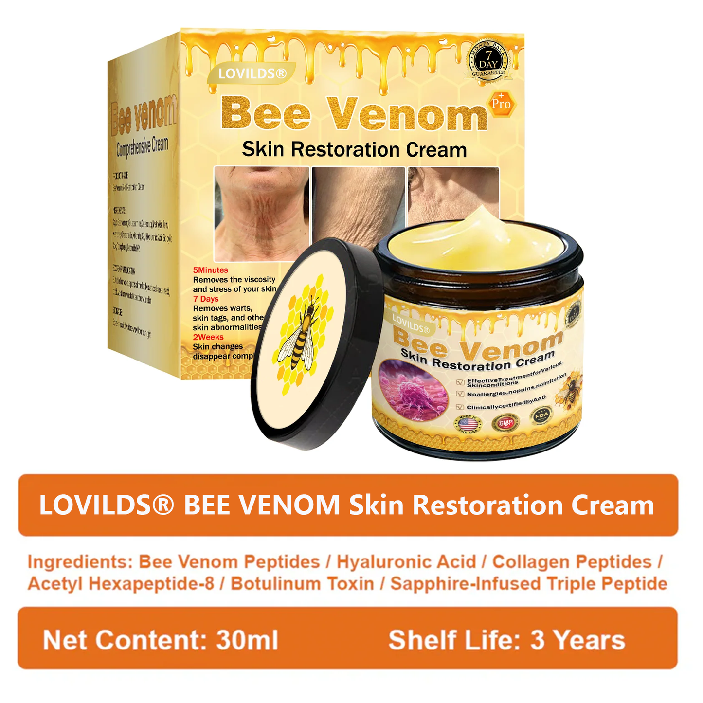 🔥Limited Time 80% OFF🔥LOVILDS® Bee venom Pro Comprehensive Cream