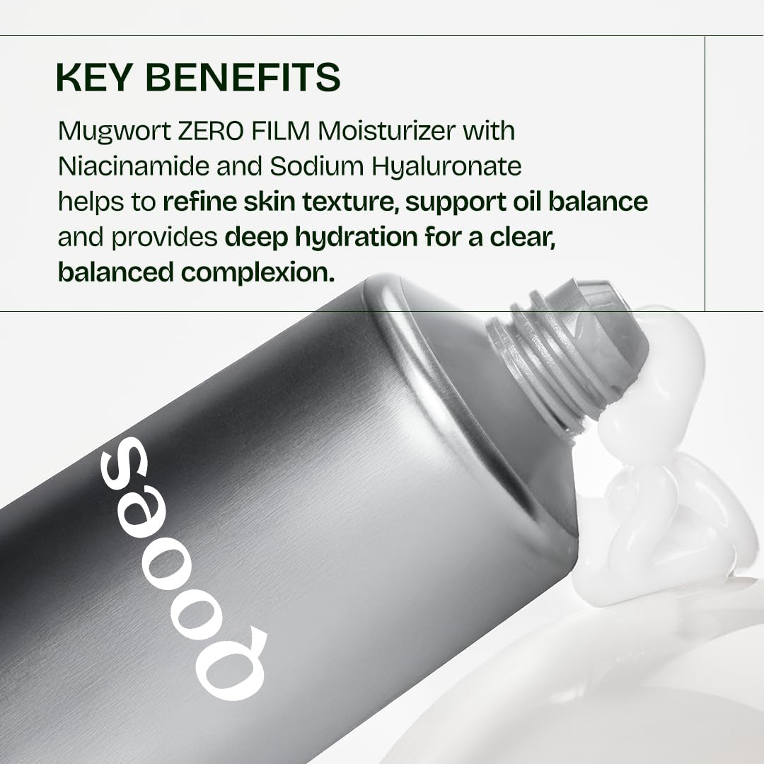 🌿 Qooes™ Mugwort Zero-Film Moisturizer- ✨ Lightweight. Soothing. Hydrating. ✨