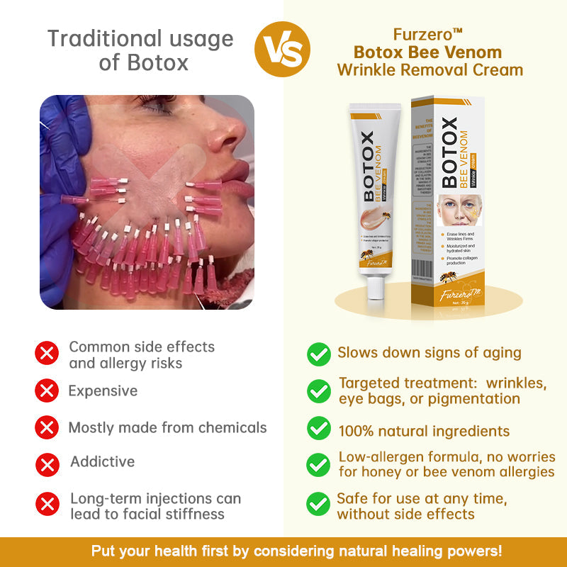 🍈Furzero™ Botox Bee Venom Wrinkle Removal Cream-Last Day Promotion 70% OFF